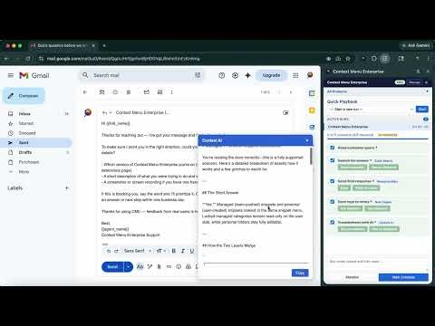 Context Menu Enterprise - Quick Playbook Demo