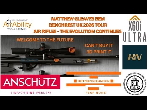 122. Anschutz 9015 HP Air Rifle Benchrest. 3d Printed Stock - THE FUTURE IS HERE - Benchrest UK 2026