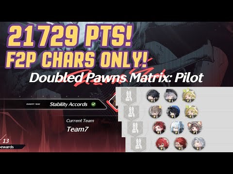 (WORLD FIRST) 21729 POINTS F2P CHARACTERS ONLY | DOUBLE PAWNS MATRIX
