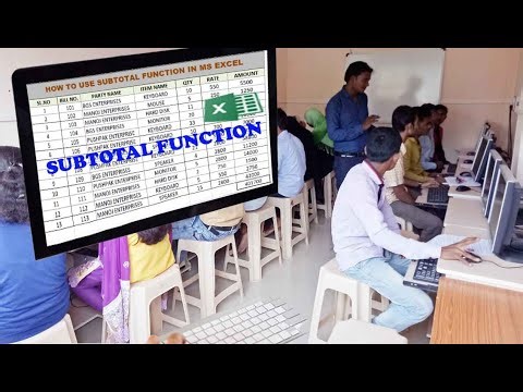 How to use SUBTOTAL Formula in Microsoft Excel | SUBTOTAL Function in Excel