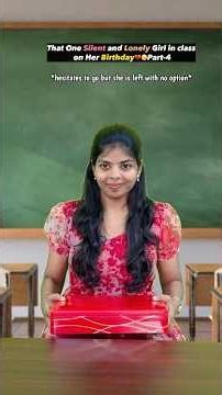 Birthday of silent and Lonely Girl in Class🥲#sharmilageorge #shorts