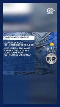 Florida DOGE team says Cape Coral could save millions with budget changes