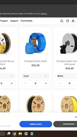 Free filament spools from elegoo #3dprinting