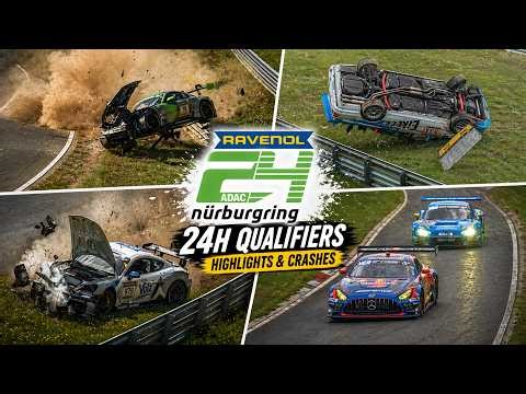 NÜRBURGRING CRASHES, Highlights, Max Verstappen & Action! ADAC Ravenol 24h Qualifiers 2026