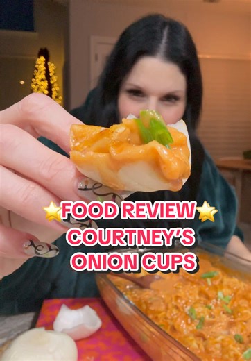 ⭐️FOOD REVIEW⭐️ COURTNEY’S ONION 🧅 CUPS… Courtney I love you with all my heart- this one got me, I’m too old for this…. #foodreview #onioncups #onion #dumplings #happynewyear @Courtney Cook @hermanathome