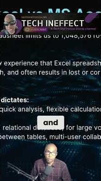 Excel vs Access: Why Your Data Needs a Database! #shorts