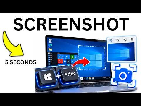 How To Take A Screenshot On Windows 10 In 5 Seconds (Snipping Tool & Shortcuts) ⚡