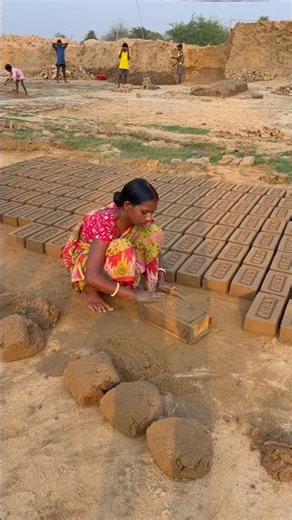🧱 How Bricks Are Made | Full Process from Clay to Finish 🔥#brick #clay #build