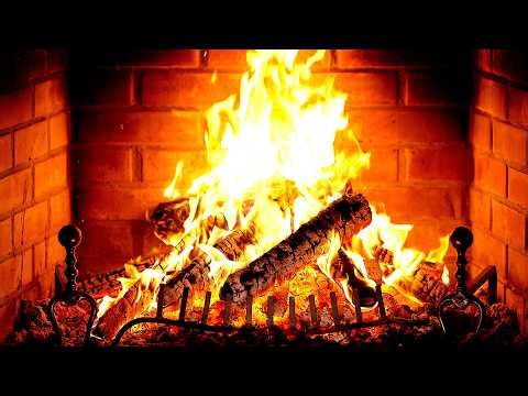 🔥 Fireplace 4K (12 HOURS). Cozy Fireplace with Burning Logs and Crackling Fire Sounds