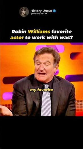 Robin Williams' Favorite Actor to Work With 📺