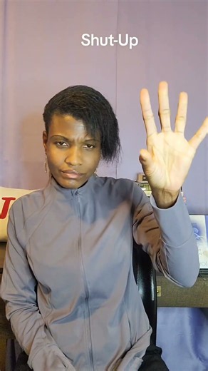 ASL Sign For "Shut-Up" American Sign Language For Beginners