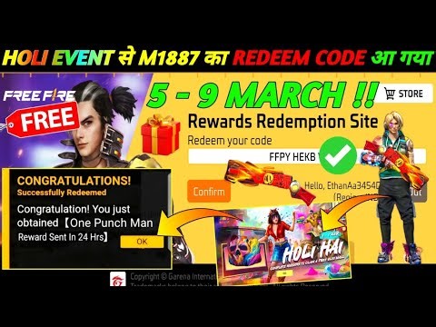 FREE FIRE REDEEM CODE TODAY 7 MARCH REDEEM CODE FREE FIRE | FF REDEEM CODE TODAY 7 MARCH 