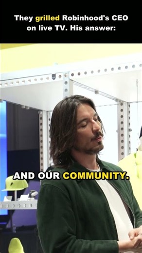 They grilled Robinhood's CEO on live TV