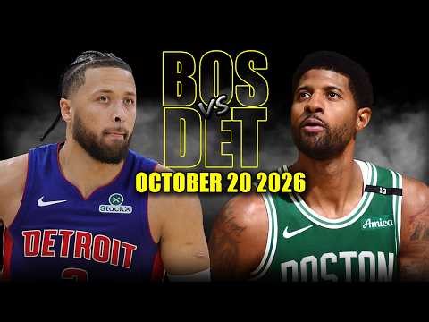 Boston Celtics vs Detroit Pistons Full Game Highlights - October 20, 2026 | NBA Season