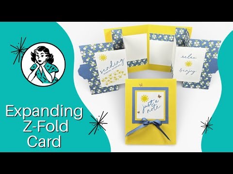 🔴 This Expanding Z-Fold Card Opens to 18 Inches! WOW Fun Fold Tutorial