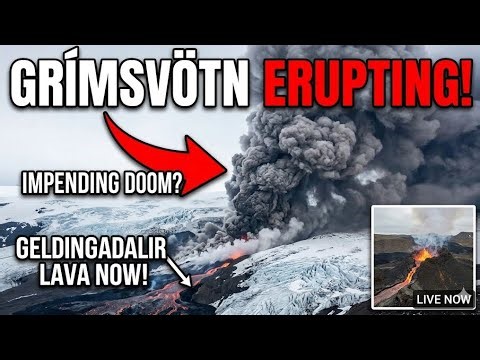Grímsvötn Volcano Ready To Erupt In Iceland/ Iceland Fagradalsfjall Geldingadalir Volcano