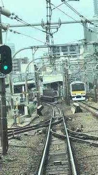 【JR中央線 車窓】信濃町→千駄ヶ谷｜国立競技場エリアを走る #shorts #乗り鉄