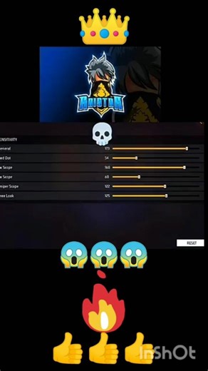 Raistar Scert Sensitivity Satting 🤫 | New Auto Headshot Sensitivity For All Guns😱 #freefire #shorts