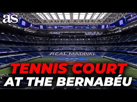 FROM FOOTBALL to TENNIS: Real Madrid's stadium welcomes MADRID OPEN with a SPECTACULAR MAKEOVER