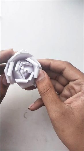 How to Make Flower with Paper 🌹 | Simple Craft Tutorial #varunvermastudio #drawing #papercutting