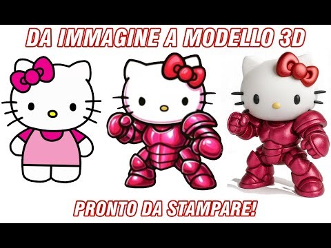 DA IMMAGINE A MODELLO 3D DA STAMPARE, IN SOLI 3 MINUTI!