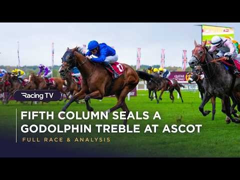 Fifth Column Completes a Godolphin Treble at Ascot | Full Race | Racing TV