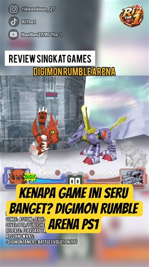 Kenapa Game Ini Seru Banget? Digimon Rumble Arena PS1 #digimon #digimonrumblearena #ps1 #shorts