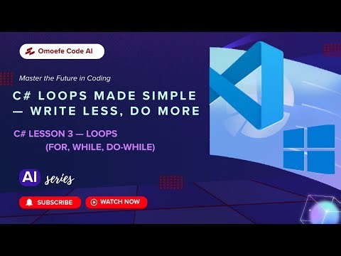 C# Loops Tutorial for Beginners - For, While, Do-While with Examples & Exercises