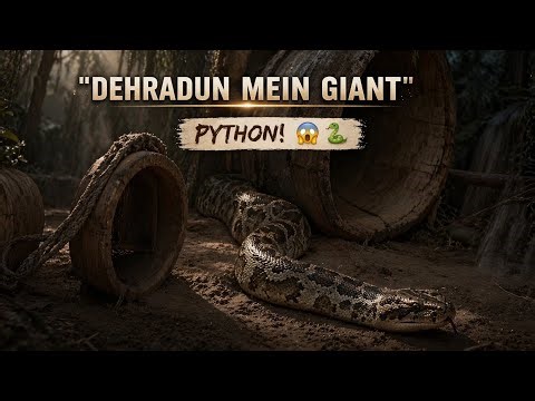 "Spotted a Giant Python in Dehradun 😱🐍 A Rare Sight You Won’t Believe!"