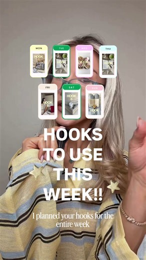 Hook Schedule for the Week: 7 Ready-to-Use Hooks