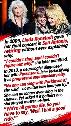 Linda Ronstadt’s Final Concert: The Voice She Lost but Never Forgot 💔
