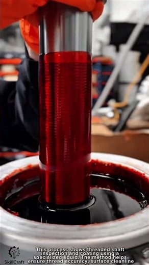 Threaded Shaft Inspection and Coating Work Tool Process #worktool