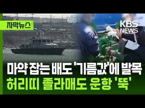 [자막뉴스] 마약 잡는 배도 '기름값'에 발목…허리띠 졸라매도 운항 '뚝' / KBS 2026.10.09.