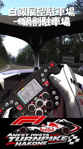 【F1×箱根】角田裕毅のレッドブルで峠を全開ダウンヒル！ドライバー目線 その2