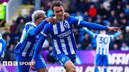 Burnley 0-2 Brighton: Seagulls boost European hopes with win at Turf Moor