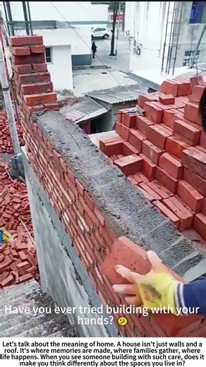 Building the Dream: Hand-Laying Brick for a New Home 🏗️❤️