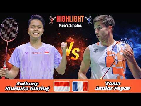 Men's Singles | Anthony Sinisuka Ginting (INA) vs Toma Junior Popov (FRA) | 💥 | Badminton 2026