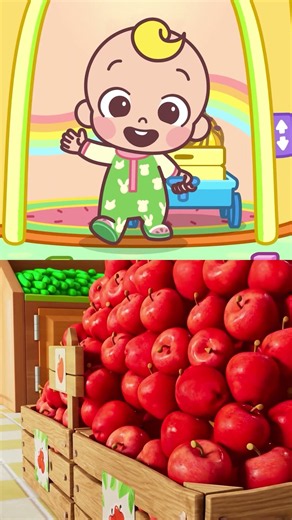 I 💖 Apples and Bananas🍎🍌 | Cocomelon Animal Time - Nursery Rhymes