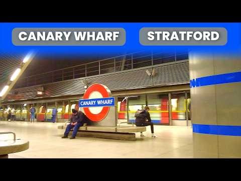 London Underground: Canary Wharf to Stratford 🚇 | Jubilee Line Journey