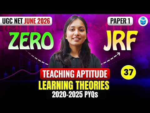 UGC NET Paper 1 Teaching Aptitude 2026 | Learning Theories Explained | UGC NET June 2026