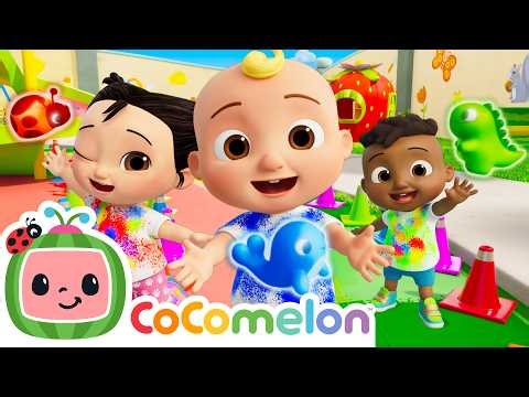 Color Song | Best Color Run - Obstacle Course | CoComelon Nursery Rhymes & Kids Songs