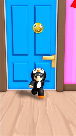 Gugugaga Penguin vs Teamwork Obby Roblox 🧠#roblox #shorts