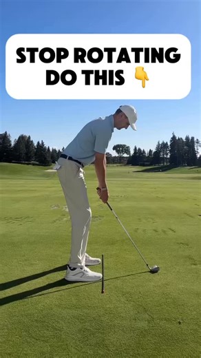Stop 🛑 rotating at the start of your backswing! Instead turn your chest first and then your pelvis. Watch this video from @kraftygolf and see the correct sequence to start your backswing! ⛳️Follow @kraftygolf for more golf tips and advice! Golf is hard enough! Let’s make it simple. ❤️ Follow @strokedoutgolf⁠ for great golf tips to help you improve all aspects of your game! 🔥⁠ Credit: @kraftygolf DM for removal request ( no copyright infringement intended ) . . #golf #GolfTips #backswing #golfl