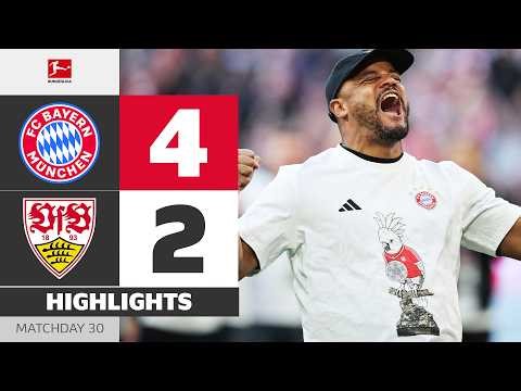 GERMAN CHAMPIONS 2025/26! 🏆🎉 | FC BAYERN - VFB STUTTGART | Highlights | Matchday 30 – Bundesliga