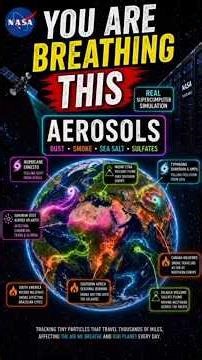 🌏You Are Breathing Air That Crossed Oceans | NASA Aerosol Simulation