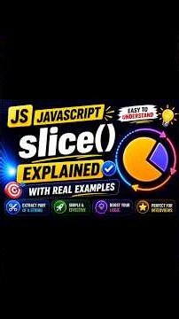 🔥 JavaScript slice() Method Made Super Easy - Real-Life Example!#js #slice #codeshiksha #frontend