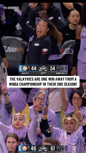 GOLDEN STATE VALKYRIES ONE WIN AWAY FROM WNBA CHAMPIONSHIP!