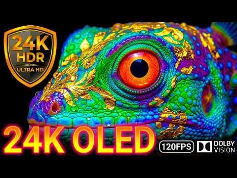 OLED Black Test: 24K HDR 120FPS Wild Animal Dolby Vision • 8K/4K Video