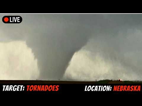 🔴 Tornado and Giant Hail Threat In Nebraska/South Dakota - LIVE STORM CHASER
