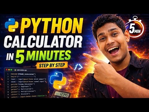 How to make a calculator using python step-by-step in Hindi